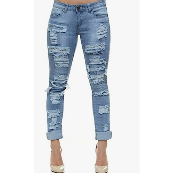 VIP Distressed Skinny Jeans - Picture 4 of 4